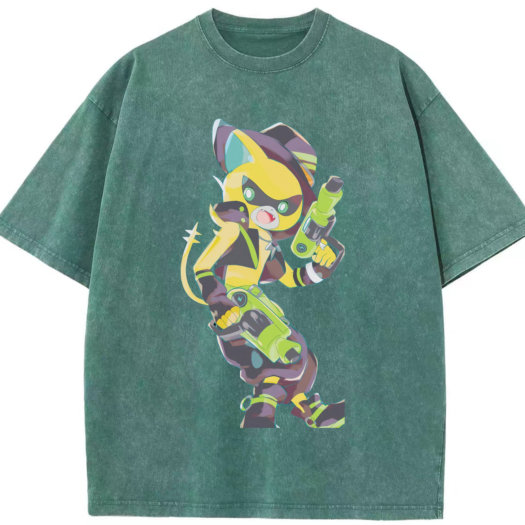 （画像用） 妖怪ウォッチ Yo-kai Watch 綿100% ヴィンテージ風 半袖Tシャツ（フロントプリント）